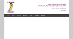 Desktop Screenshot of pioneerproducts.net